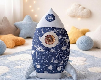 Rocket Plush Pillow | Space | Personalized Pillow | Birth | Birthday | Gift