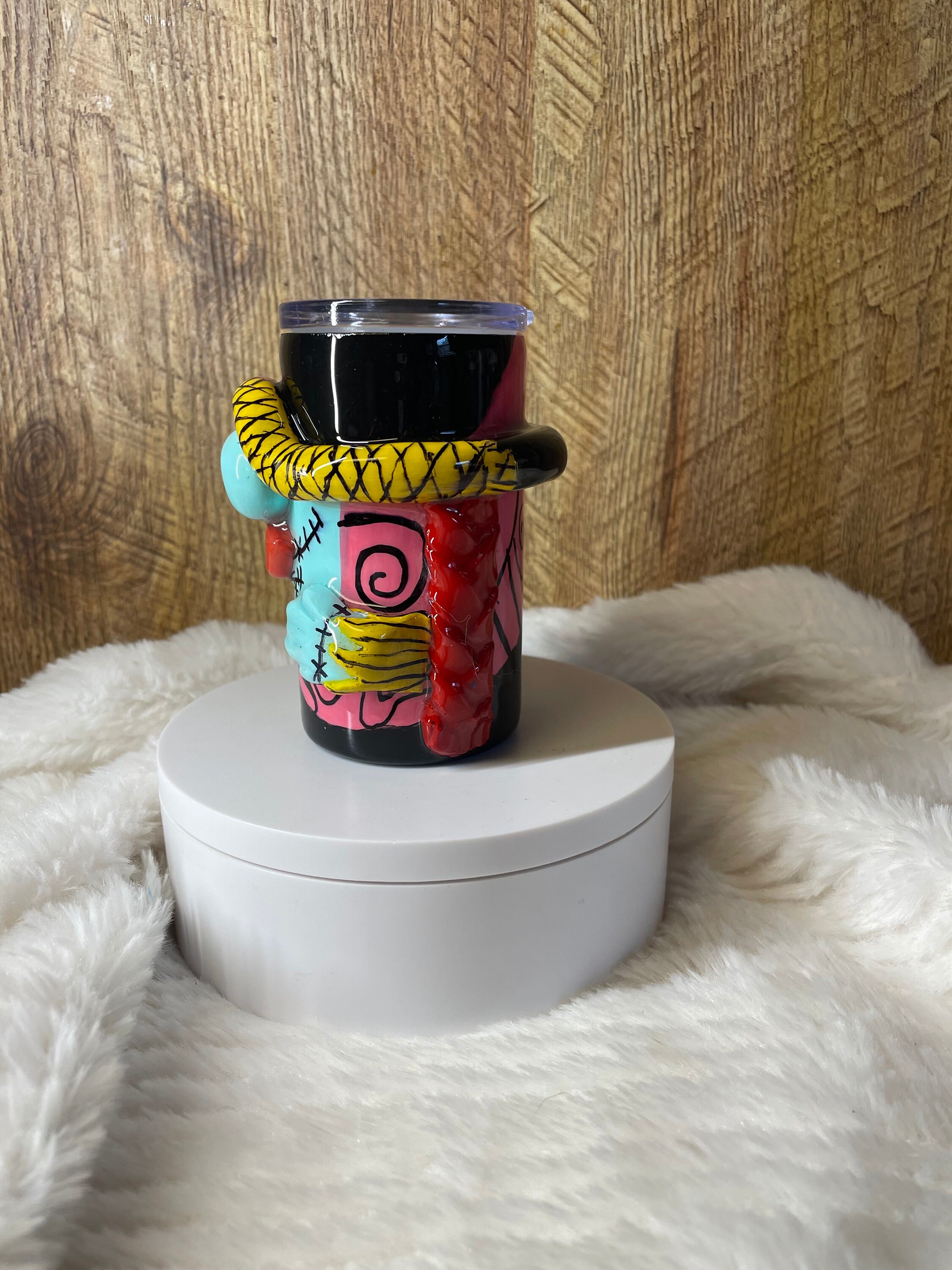 サンドピロー　マルチカム　三角型、円形セット　ハンドメイド　数量限定 Sally 3oz 3D Espresso/shot Stainless Doublewall Tumbler