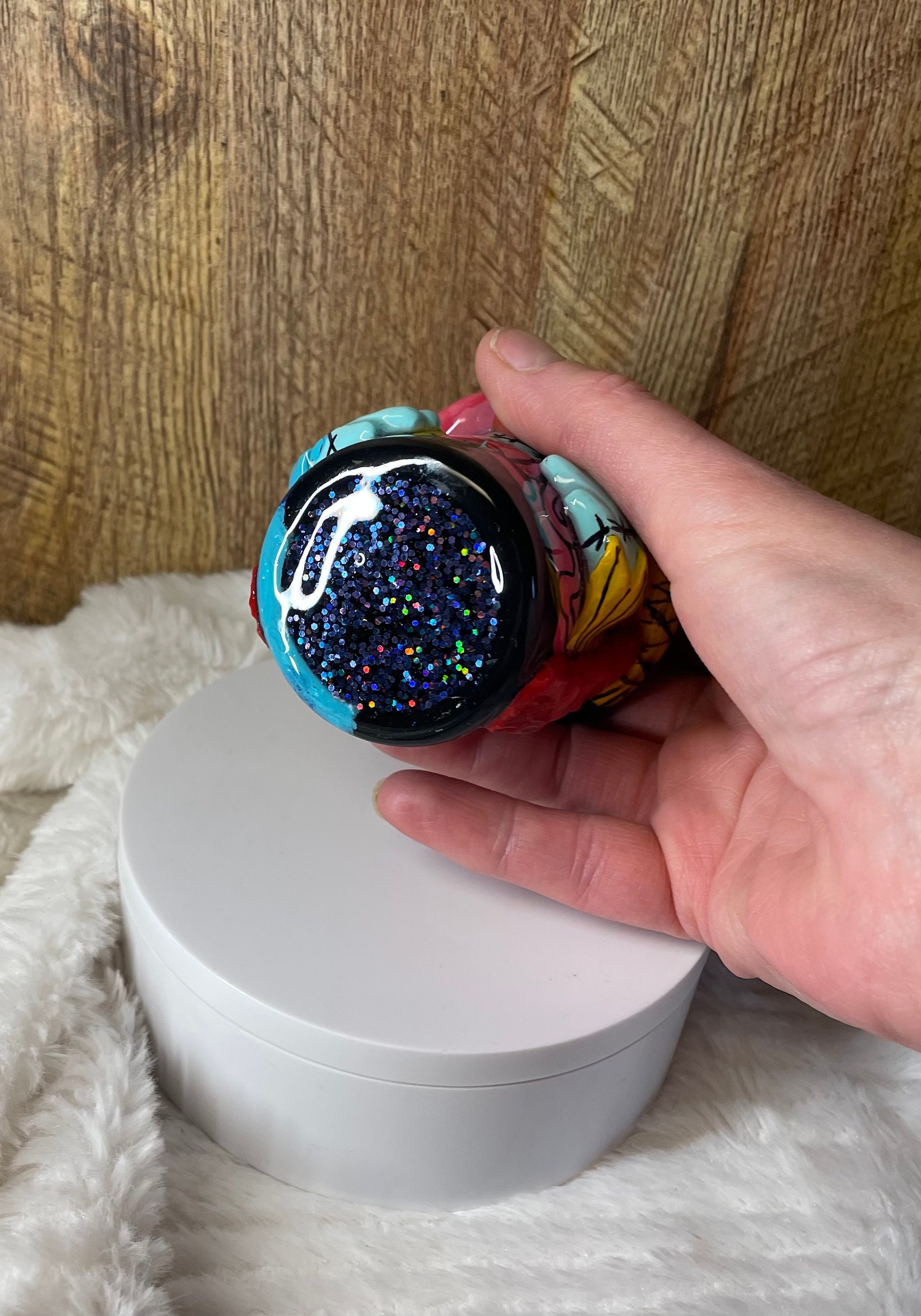 サンドピロー　マルチカム　三角型、円形セット　ハンドメイド　数量限定 Sally 3oz 3D Espresso/shot Stainless Doublewall Tumbler