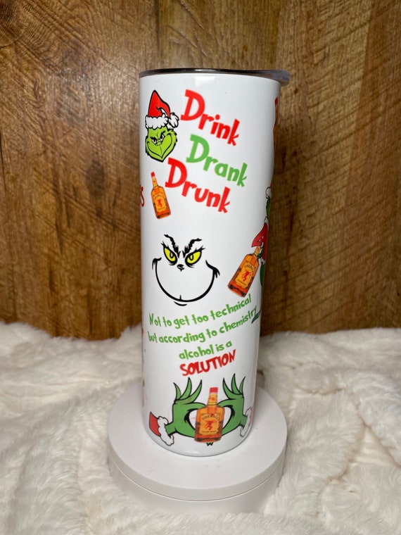 Drink Drank Drunk Tumbler (beverage of your choice) Free Shipping
