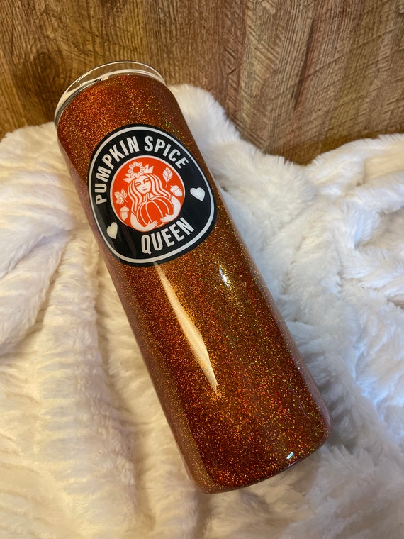 Pumpkin Spice Epoxy Tumbler