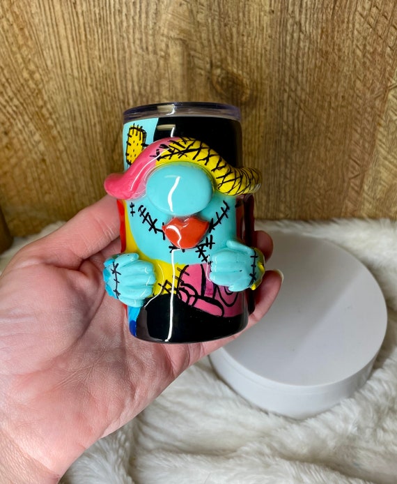 Sally Gnome Espresso Tumbler: 3oz Stainless Steel, TNBC Goth Decor