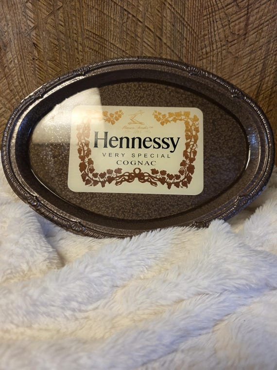 Hennessy liquor tray trinket dish gift unique functional art Christmas Birthday Brandy