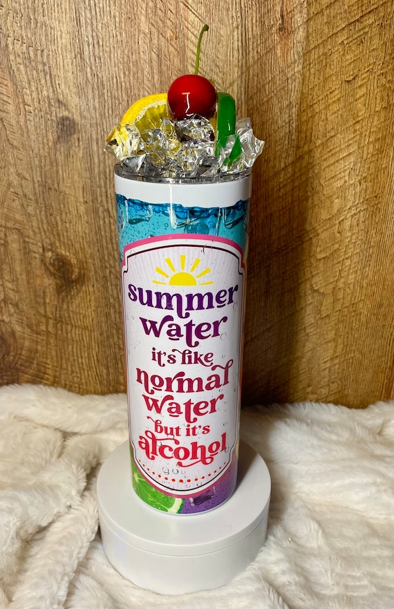 Faux Ice Fruit Tumbler: Summer Fun 3D Epoxy Lid