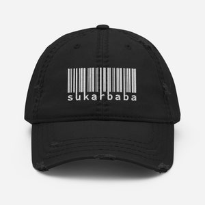 SukarBaba Distressed Embroidered Dad Hat