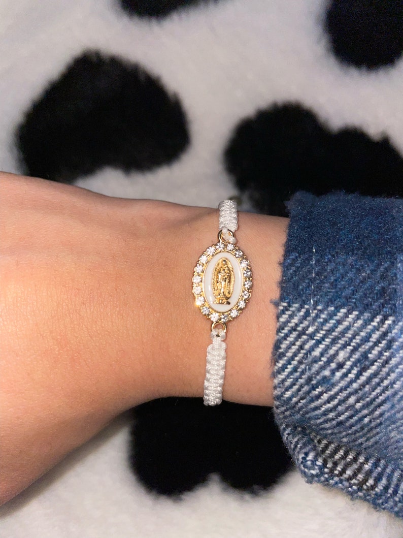 Virgin Mary Bracelet Etsy