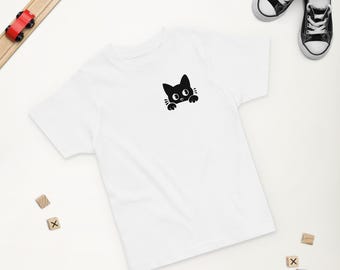 Black Cat Halloween Toddler Shirt