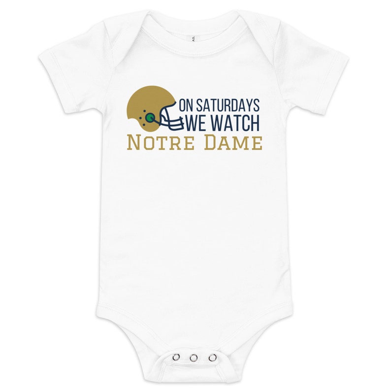 Notre Dame Onesie Sports Team Onesie College Football Etsy