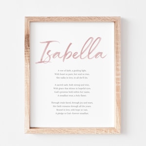 Isabella Baby Name Meaning Poem Baby Names Nursery Sign Girl Names Printable Poem Instant Digital Downloads to put in nursery