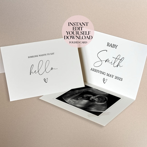 Pregnancy Announcement Cards Etsy