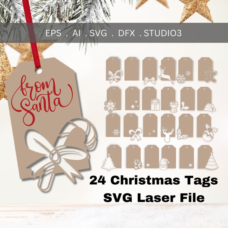 Weihnachten Geschenkanhänger svg Weihnachten Geschenkanhänger Etsy.de