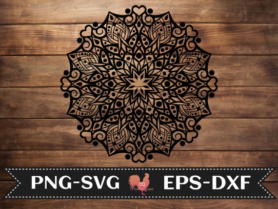Mandala Stencil Cut File - Etsy
