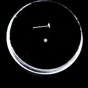 Natural topaz Push pin flat back nose stud piercing, surgical steel, gauge and size options available