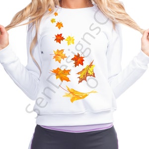 Fall Leaves Svg Blowing Leaves Svg Autumn Svg Fall Svg Bundle Fall ...