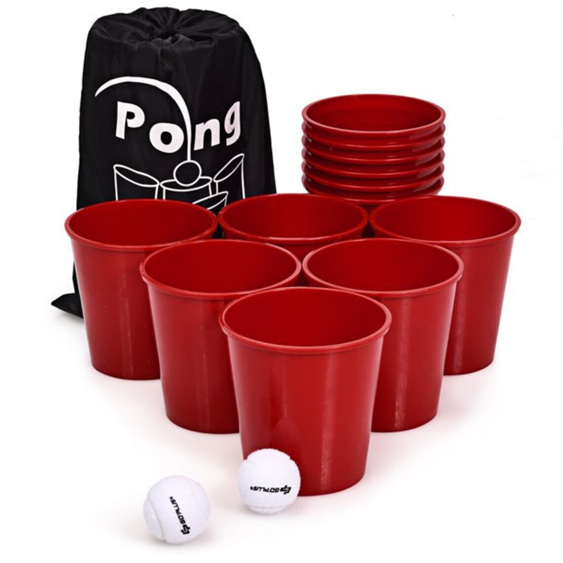 Giant Yard Pong Game Set Carry Bag Outdoor Backyard Game Yard Etsy