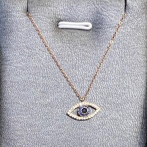 Evil Eye Necklace Gold OR Silver