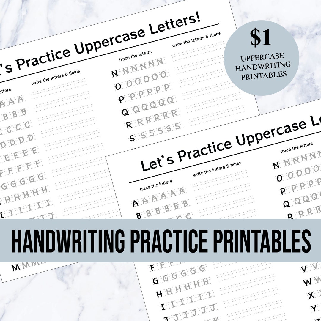 Printable Handwriting Worksheets - Uppercase Handwriting Printable ...
