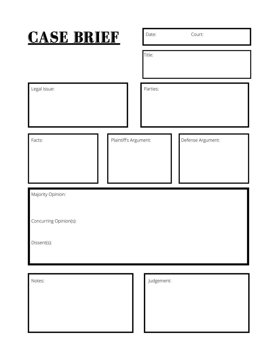 case study brief template