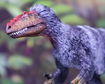 Yutyrannus "Striped Stalker" Uniek, opnieuw beschilderd dinosaurusmodel