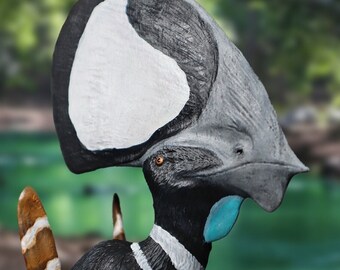 Tupandactylus imperator “Hooded” 3D Printed Hand Painted Pterosaur Model