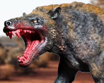 Andrewsarchus « Wild Predator » Modèle unique de mammifère préhistorique repeint