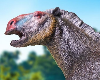 Moropus 'Royal Mandrill' Uniek herschilderd prehistorisch zoogdiermodel
