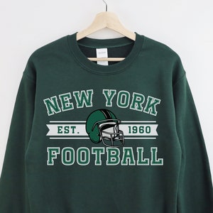 Jets Sweatshirt, New York Football Crewneck, Vintage Style Jets Sweatshirt, Aaron Rodgers Sweatshirt, Jets Crewneck