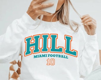 Tyreek Hill Sweatshirt, Tyreek Hill Shirt, Miami Football Sweatshirt, Vintage Miami Football Shirt, Dolphin Football Shirt