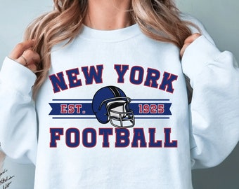 Giant Sweatshirt, New York Football Crewneck, NY Giant Sweatshirt, Vintage New York Football Shirt, New York Fan Gift, New York T-Shirt