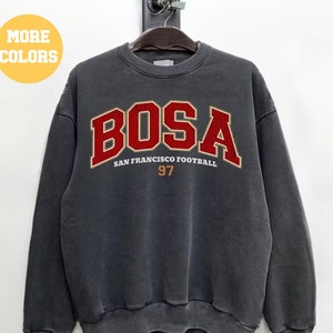 Comfort Colors Nick Bosa San Francisco Football Sweatshirt, Vintage San Francisco Football Crewneck Sweatshirt, San Francisco T-Shirt, Niner