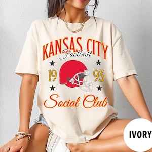 Comfort Colors Kansas City Football Shirt, Vintage Kansas City Football Tee, Kansas City Shirt, Chief Hoodie, Chief shirt, Chief Sweatshirt