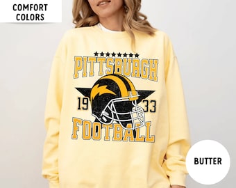 Comfort Colors Pittsburgh Football Sweatshirt, JJ Watt Football Sweatshirt, JJ Watt Shirt, Pittsburgh Sweatshirt, Pittsburgh Football