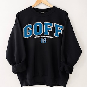 Jared Goff Sweatshirt, Jared Goff Shirt, Detroit Football Sweatshirt, Lions Sweatshirt, Vintage Detroit Football Sweater, Detroit Hoodie