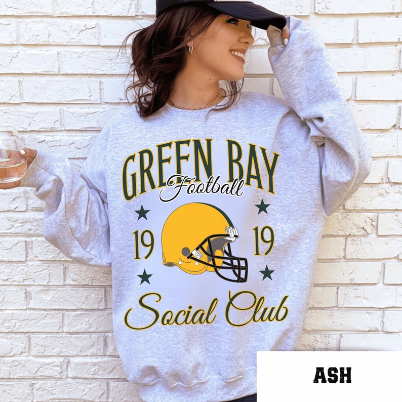 Green Bay Football Sweatshirt, Packers Crewneck, Vintage Green Bay