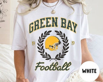 Comfort Colors Green Bay Football Shirt, Comfort Colors Packer Shirt, Vintage Style Green Bay Shirt, Green Bay Football, Packer Sweatshirt