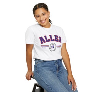 Comfort Colors Josh Allen Shirt, Buffalo Football Shirt, Vintage Style Buffalo Shirt, Josh Allen Shirt, Josh Allen Crewneck