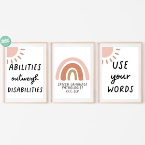 Speech Poster, Speech Room Decor, Speech Printable, Speech Wall Art, Speech Decor, SLP Gift, Speech Gift, Speech Therapy, AAC Decor, Speech