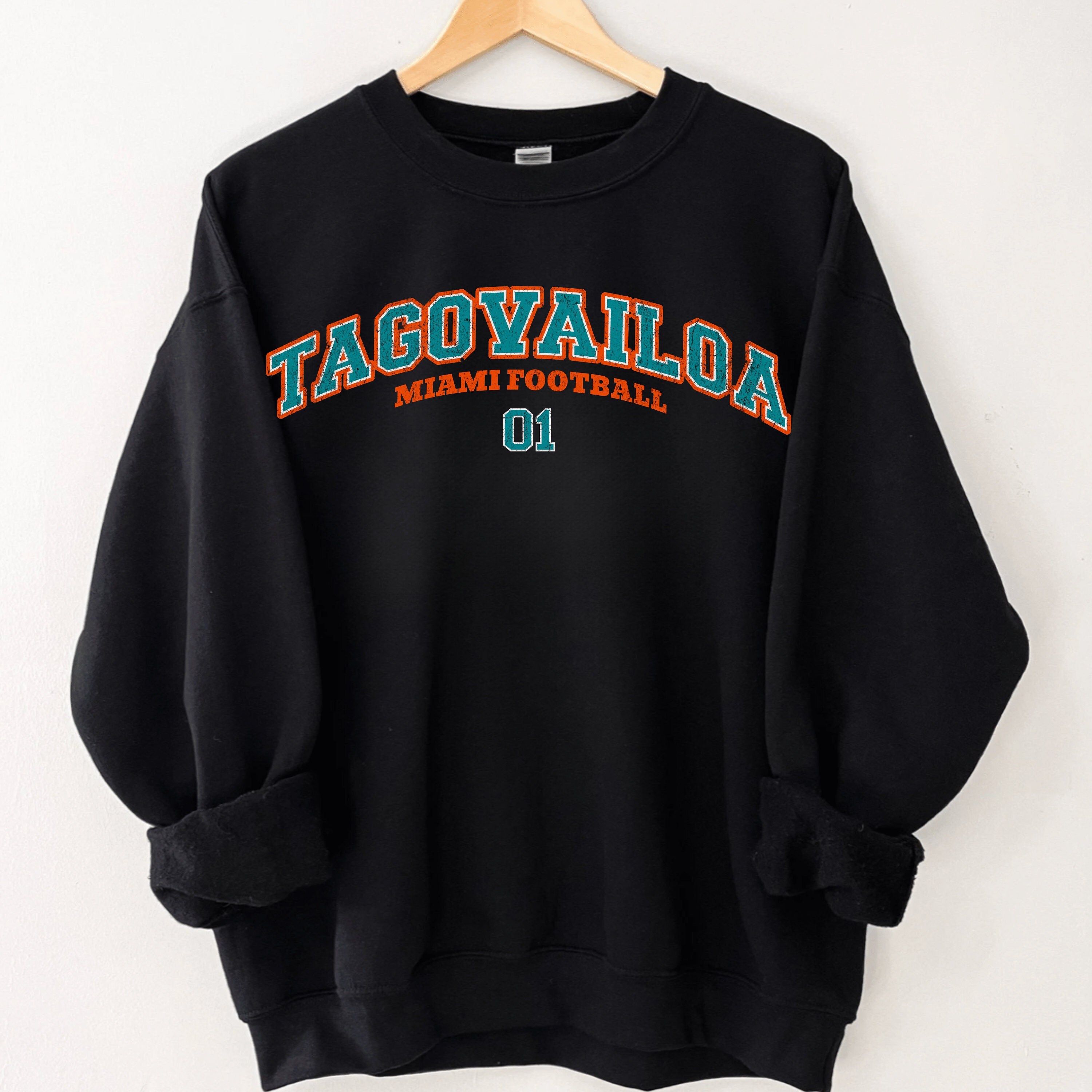 Tua Tagovailoa Sweatshirt Tua Tagovailoa Shirt Miami Football Sweatshirt Vintage Miami Football Shirt Miami Football Shirt Etsy Canada