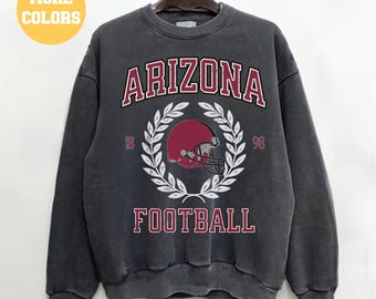 Sweat-shirt de football Arizona couleurs confort, sweat-shirt de football Arizona vintage, sweat-shirt de football Cardinal rétro, cadeau de football Cardinal