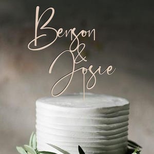 ウェディングケーキトッパー/パーソナライズケーキトッパー/ラスティックケーキトッパー/カスタムMr＆Mrsケーキトッパー/イニシャルケーキトッパー/ボヘミアンケーキトッパー/ケーキトッパー