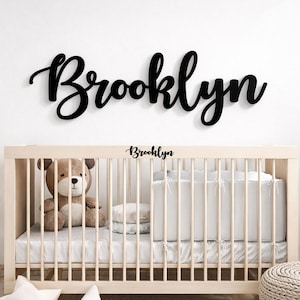 Spersonalizowana drewniana tabliczka z imieniem dla dziecka/Dekoracja ścienna z imieniem dziecka/Drewniane litery 3D/Prezent na baby shower/Nowoczesny, neutralny pokój dziecięcy/Etykiety z imieniem