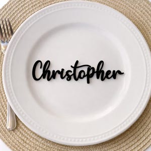 Wedding Name Place Cards | Wooden Table Decor | Custom Name Plate Events & Parties |Wooden name plate | Name signs | Personalized Name tags