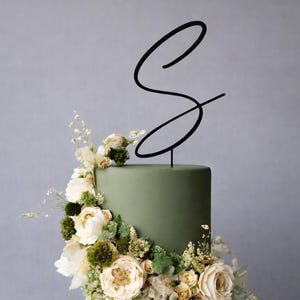 Décoration de gâteau initiale/Gâteau de mariage/Gâteau rustique/Gâteau monogramme de gâteau en bois/Gâteau script script/Gâteau bohème-MIM