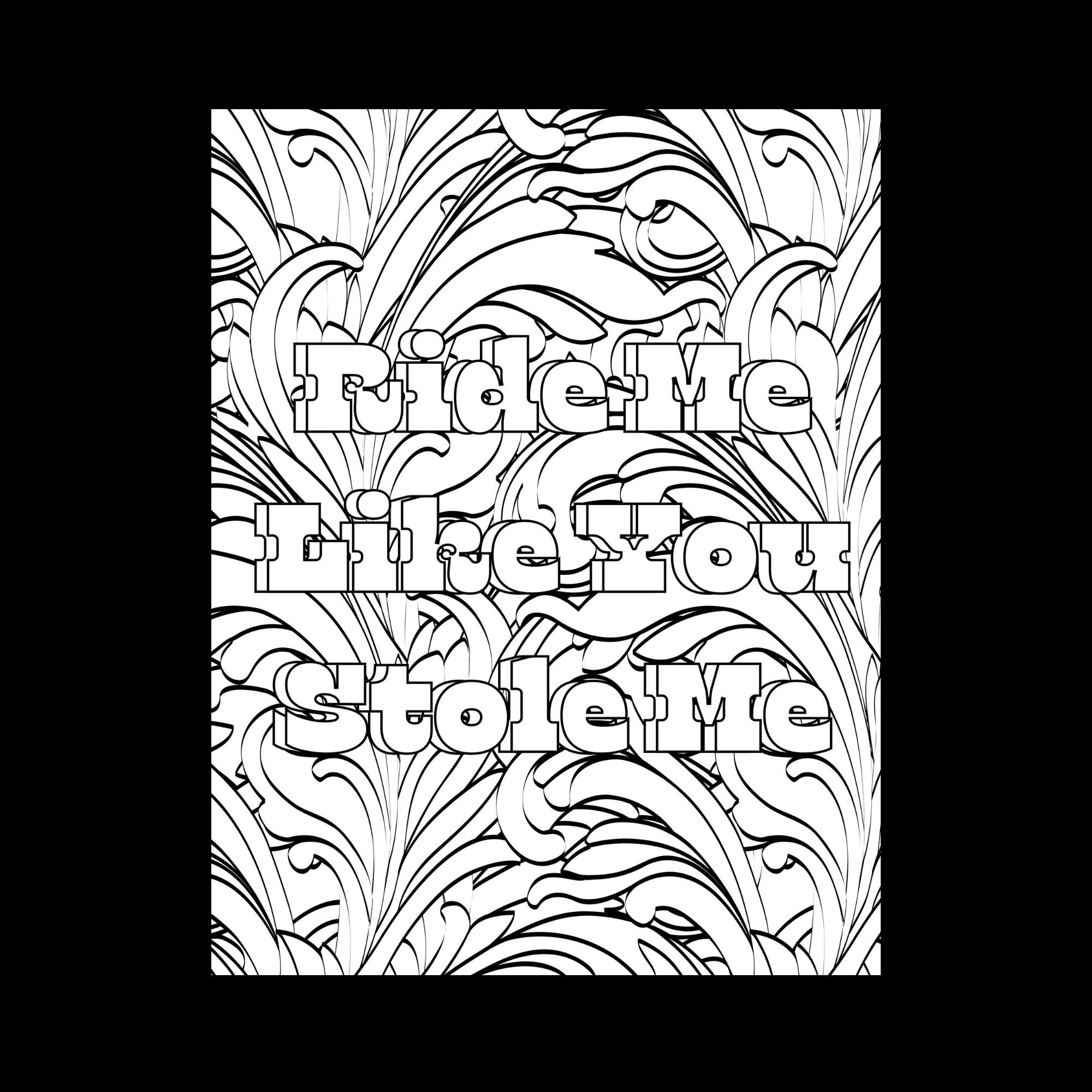 10 Naughty Adult Coloring Pages - Etsy