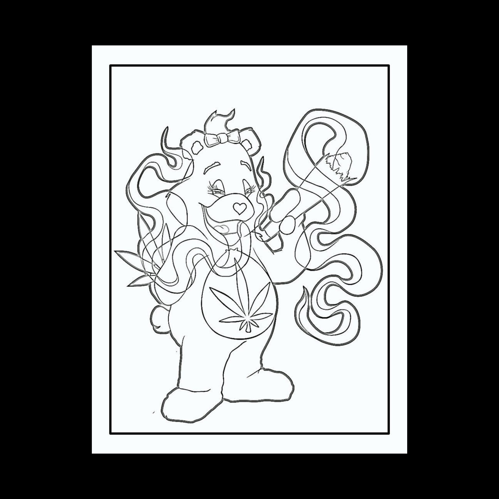 5 Adult Cartoon Coloring Pages - Etsy