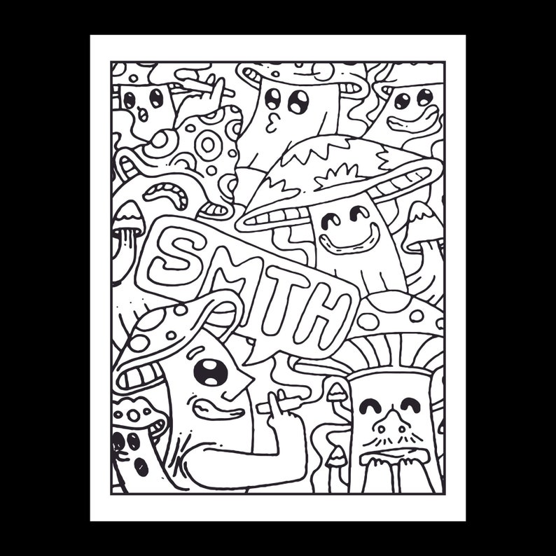 10 Dope Coloring Pages for Adults - Etsy