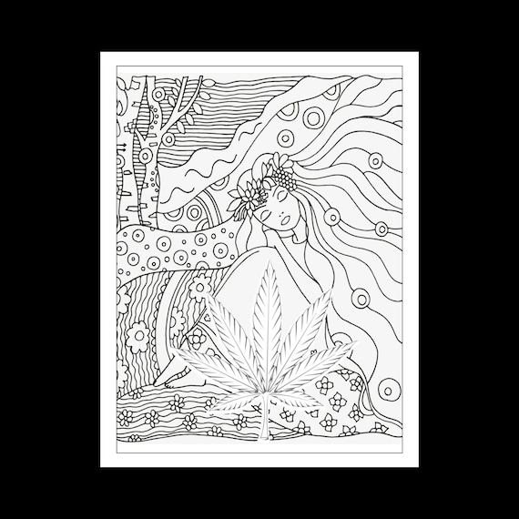 5 printable trippy coloring pages etsy