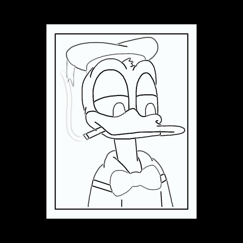 Adult Mickey Mouse Coloring Pages - Etsy