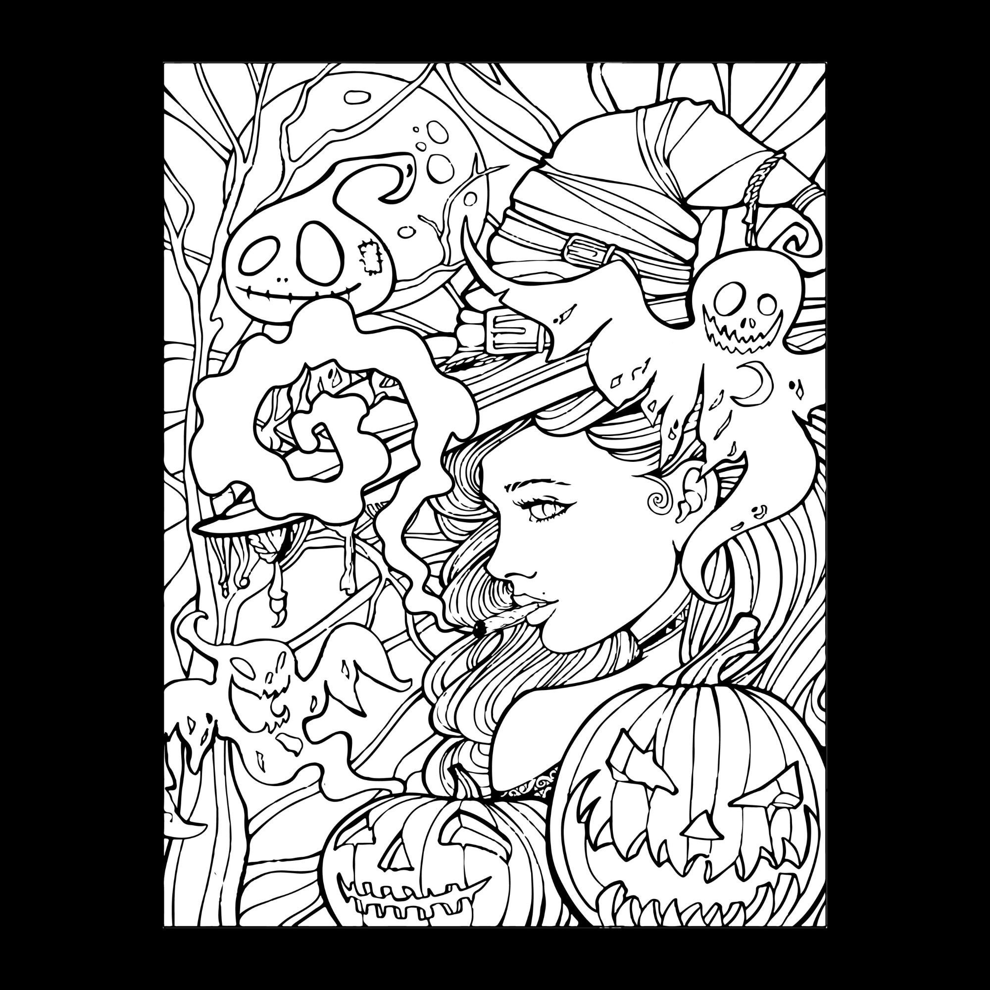 5 Fun Coloring Pages for Adults - Etsy