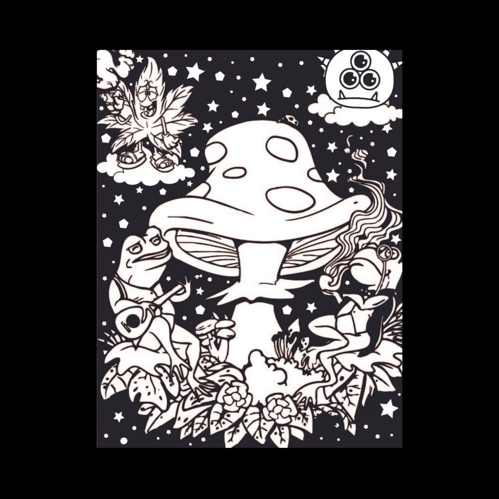 Psychedelic Coloring Pages for Adults - Etsy